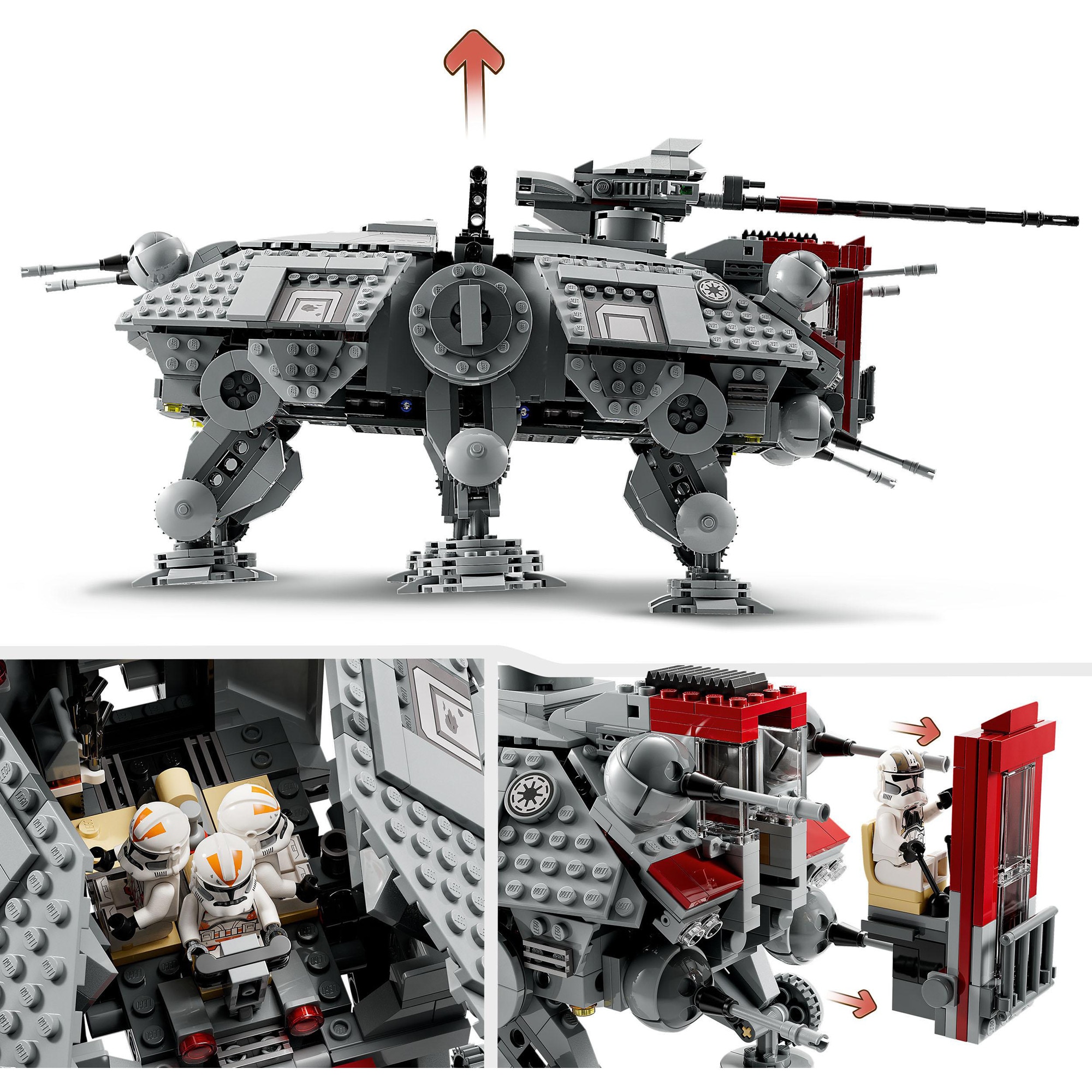 LEGO Konstruktionsspielzeug Star Wars AT-TE Walker