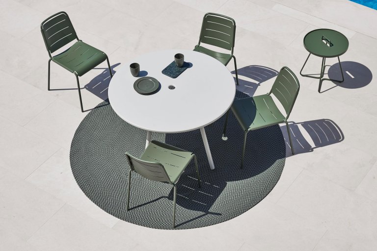Cane-Line Copenhagen City tuinstoel Olive Green