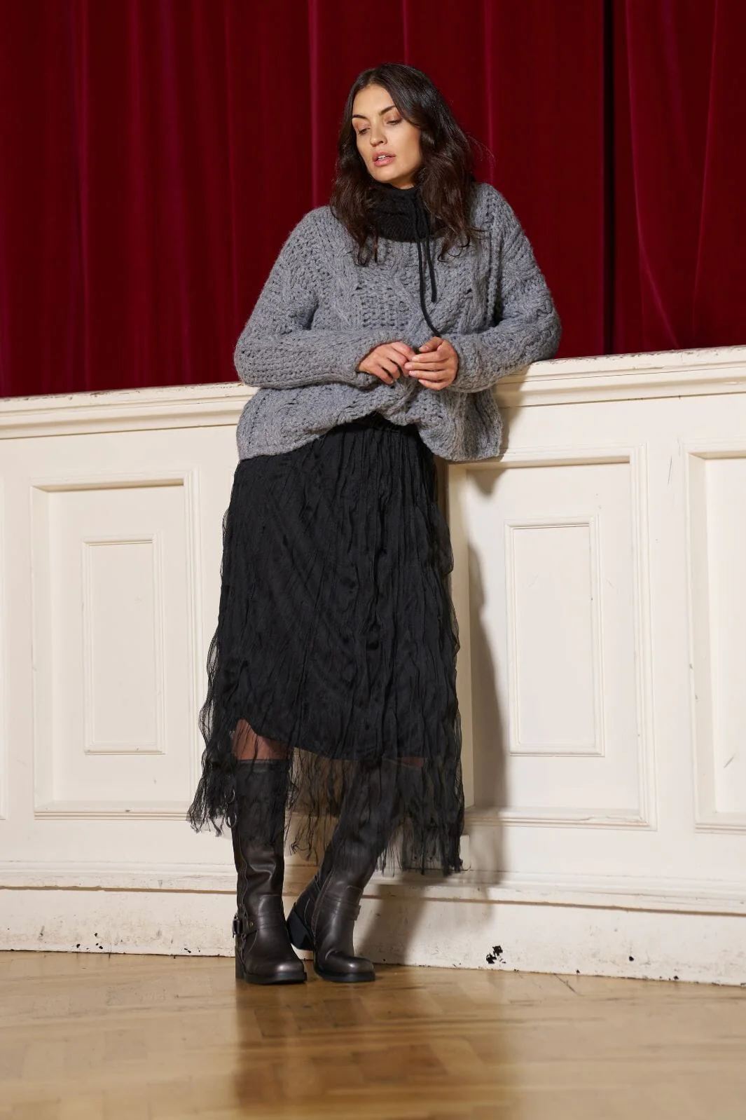 Marta Du Chateau Mdcisabelle Skirt G3050 black 1