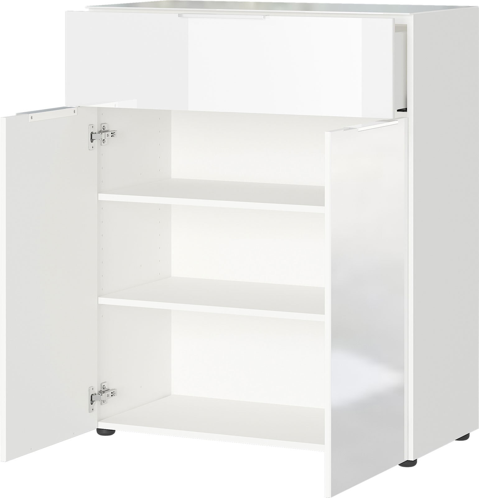 Kommode OAKLAND 83 x 102 cm Weiß