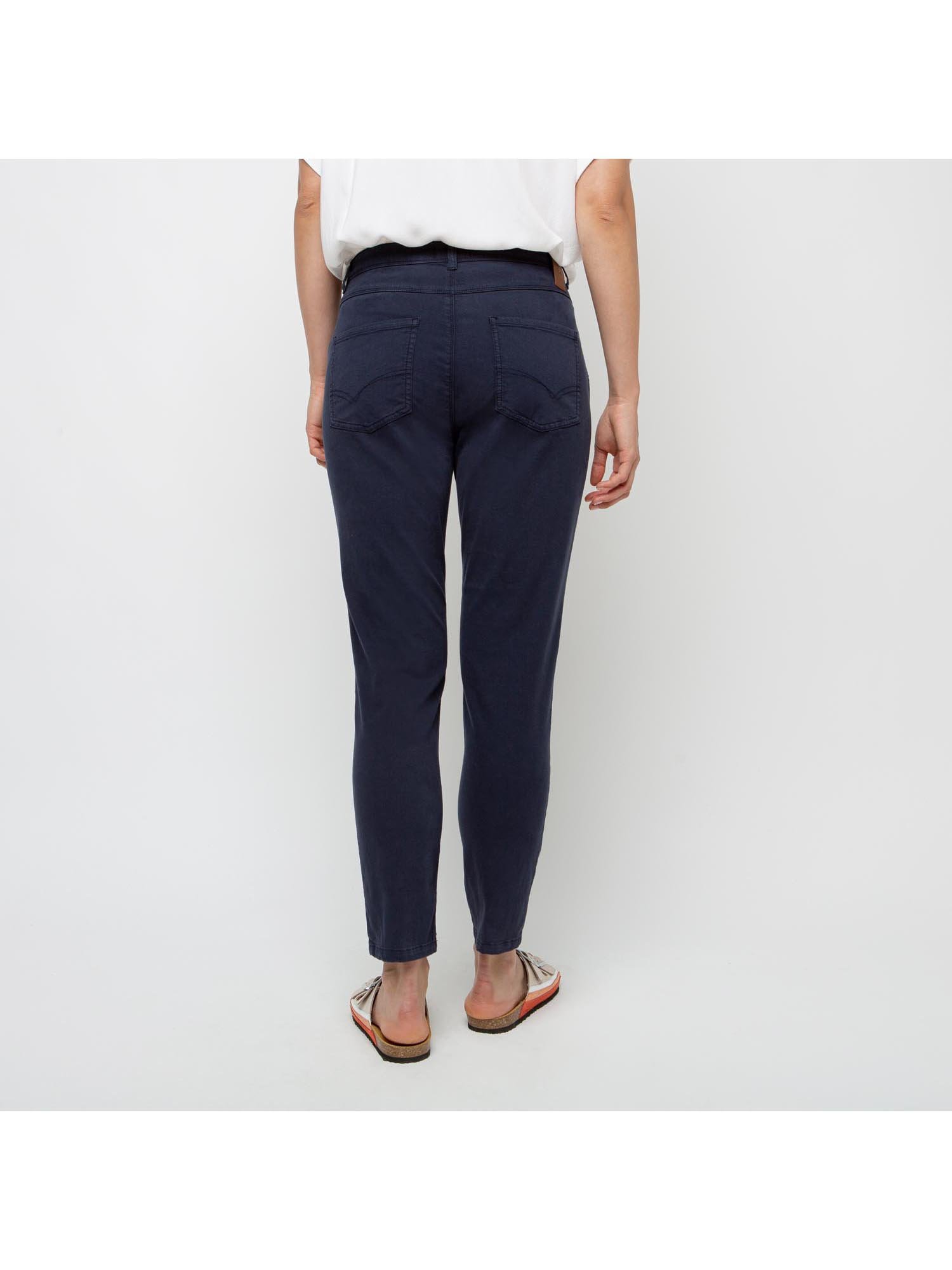 Pantalon Femme 7\/8 Coton Biologique Marine