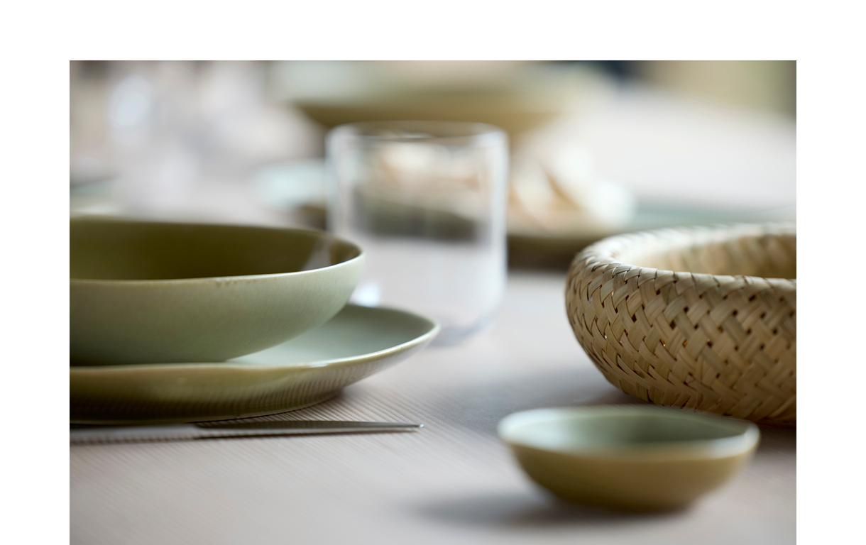 Frühstücks- & Dessertteller Shoku Ø 20 cm, 6 Stück, GrünEssteller-Set