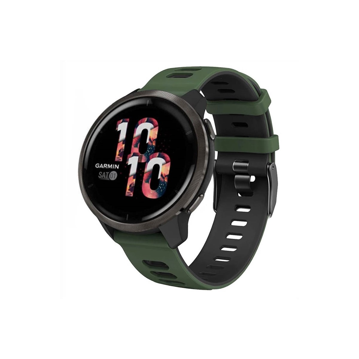 Twin Sport armbånd Garmin Venu 2 - Grønn/svart