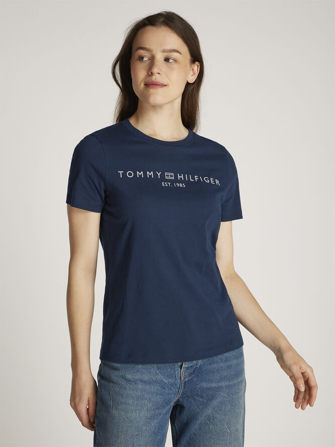 Tommy Hilfiger REG CORP LOGO C-NK SS Dark night navy