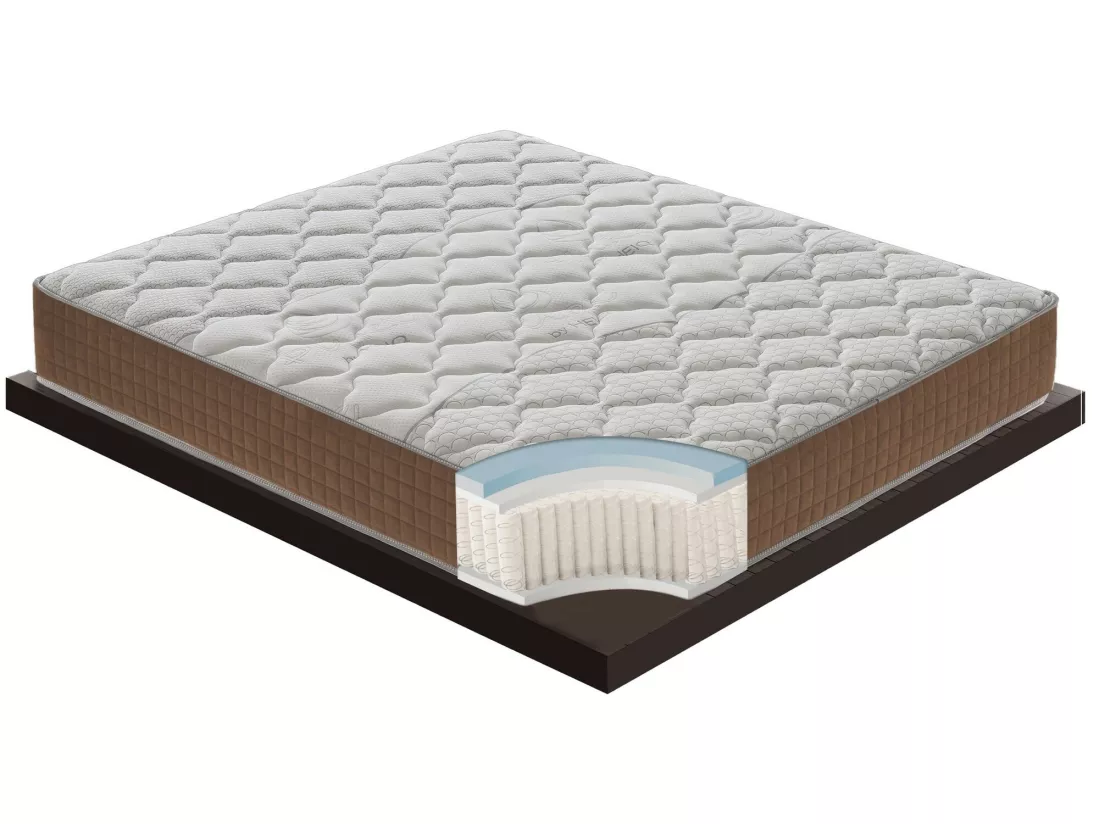 Matelas 1600 ressorts ensachés et mousse à mémoire à 9 zones - 25cm de hauteur 140x190 cm