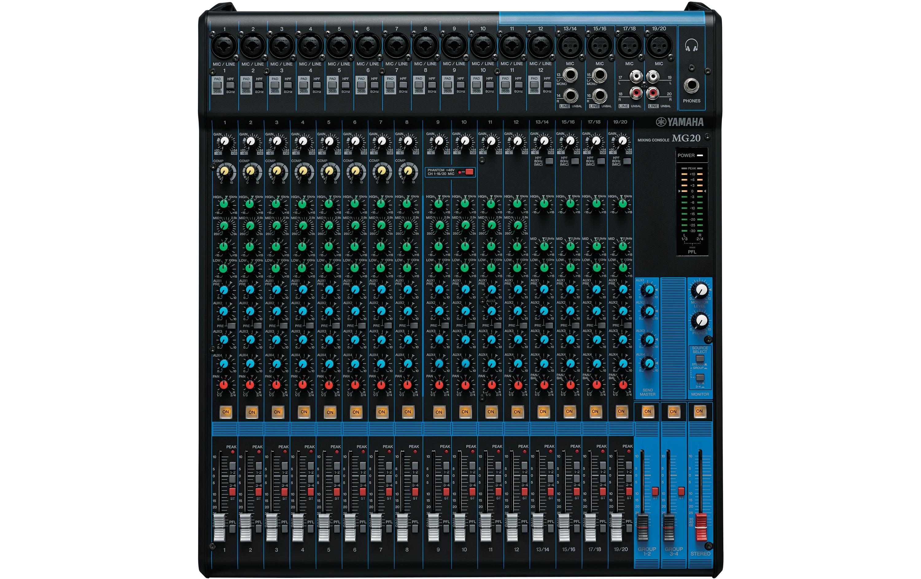 Mischpult MG20 - 20-Kanal, analog<br>20-Kanal-Analogmixer