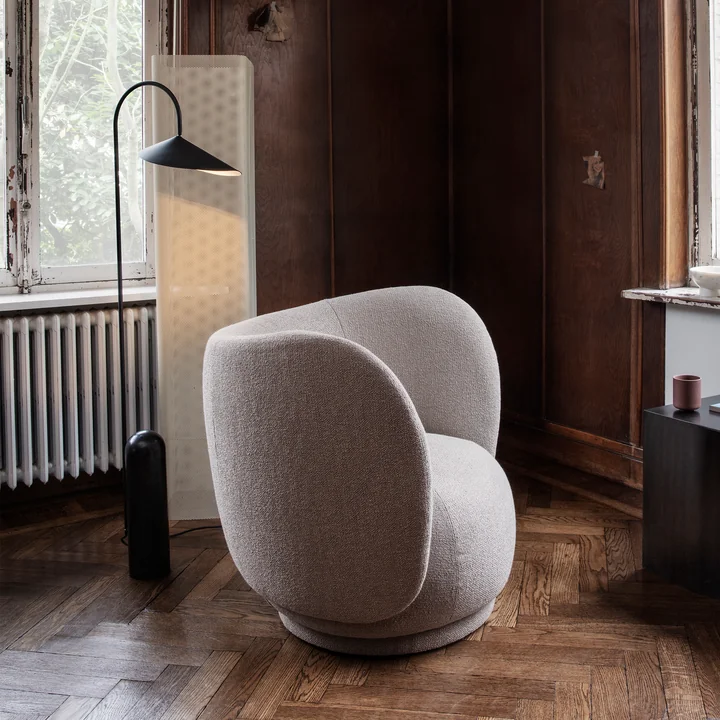 Ferm Living - Arum Stehleuchte, schwarz