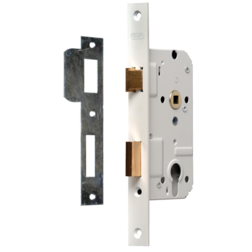 NEMEF 500 serie insteekcilinderslot binnendeur wit Doorn 50mm PC 72mm