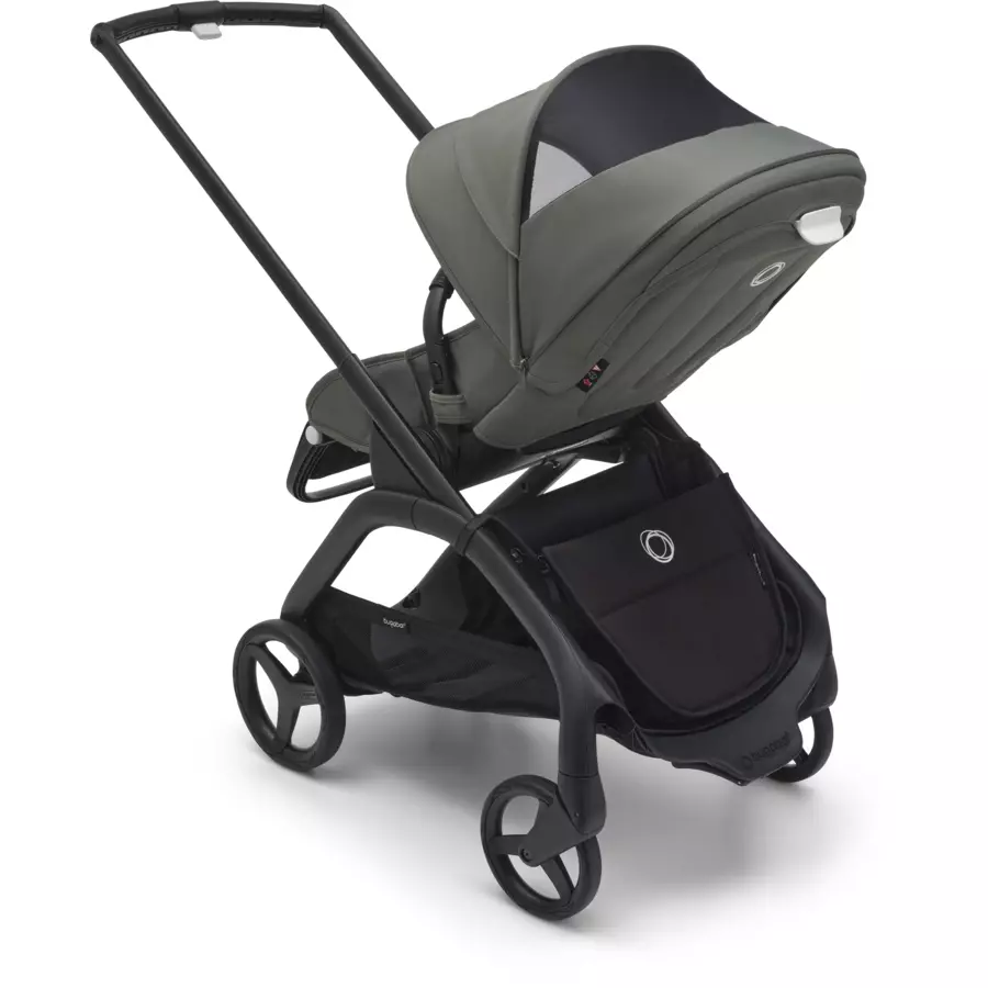 bugaboo Kinderwagen Dragonfly Complete BlackForest Green, Essential Bundle