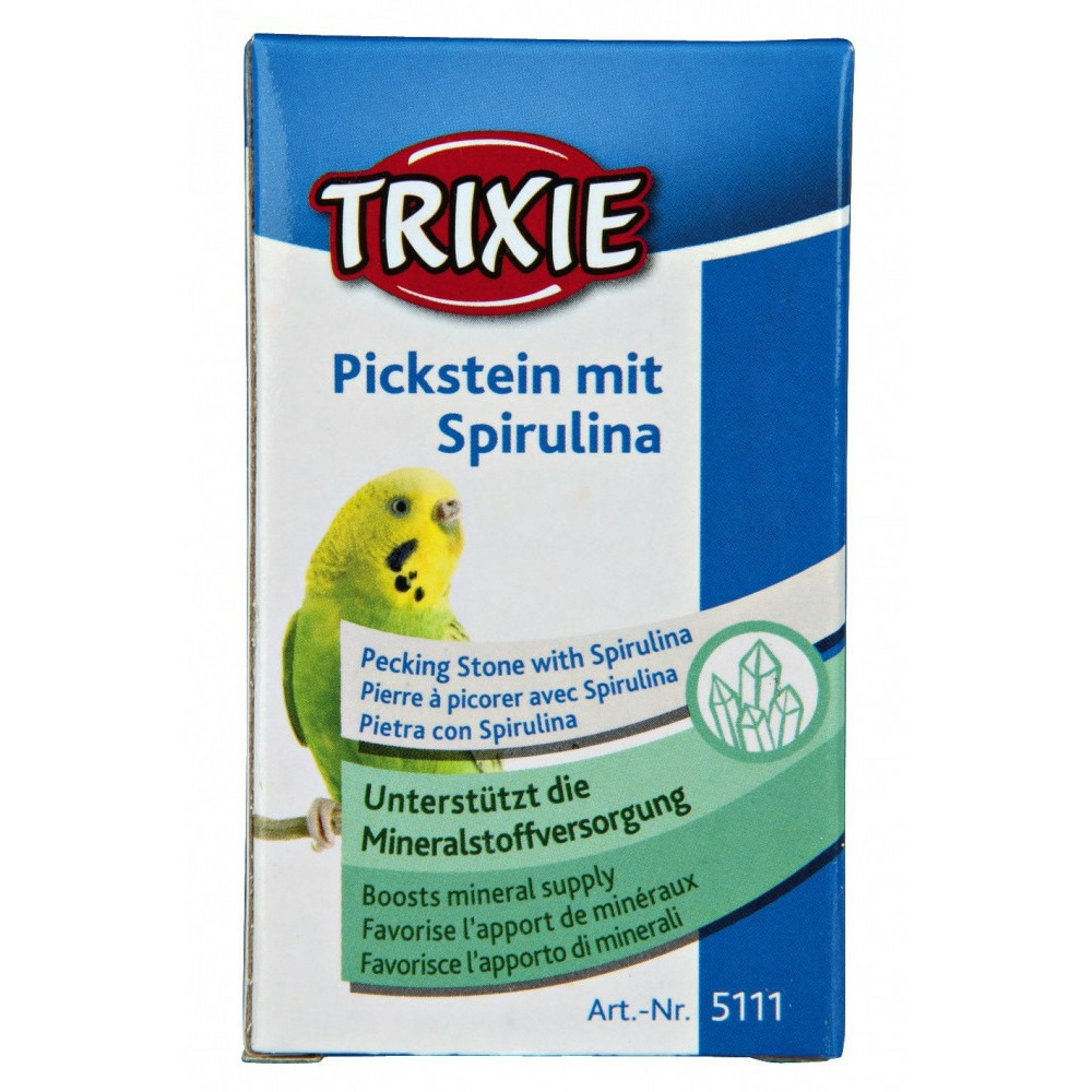 Pierre à picorer avec spirulina, 20 gr pour oiseaux