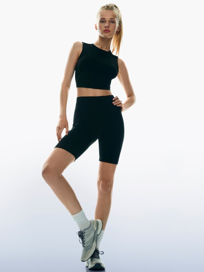 Calça legging de ciclismo - Preta