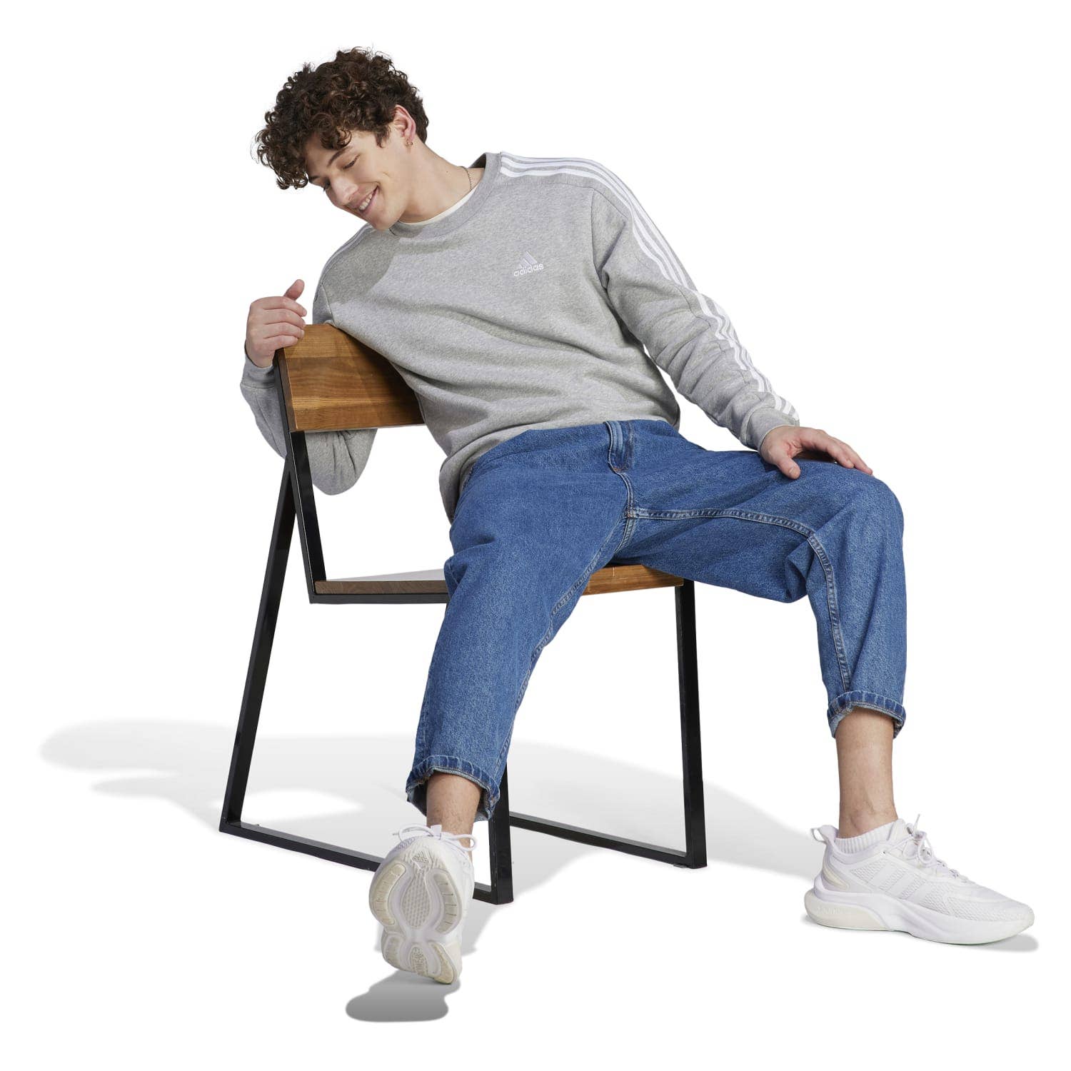 adidas  Essentials Fleece 3-Stripes Sweatshirt