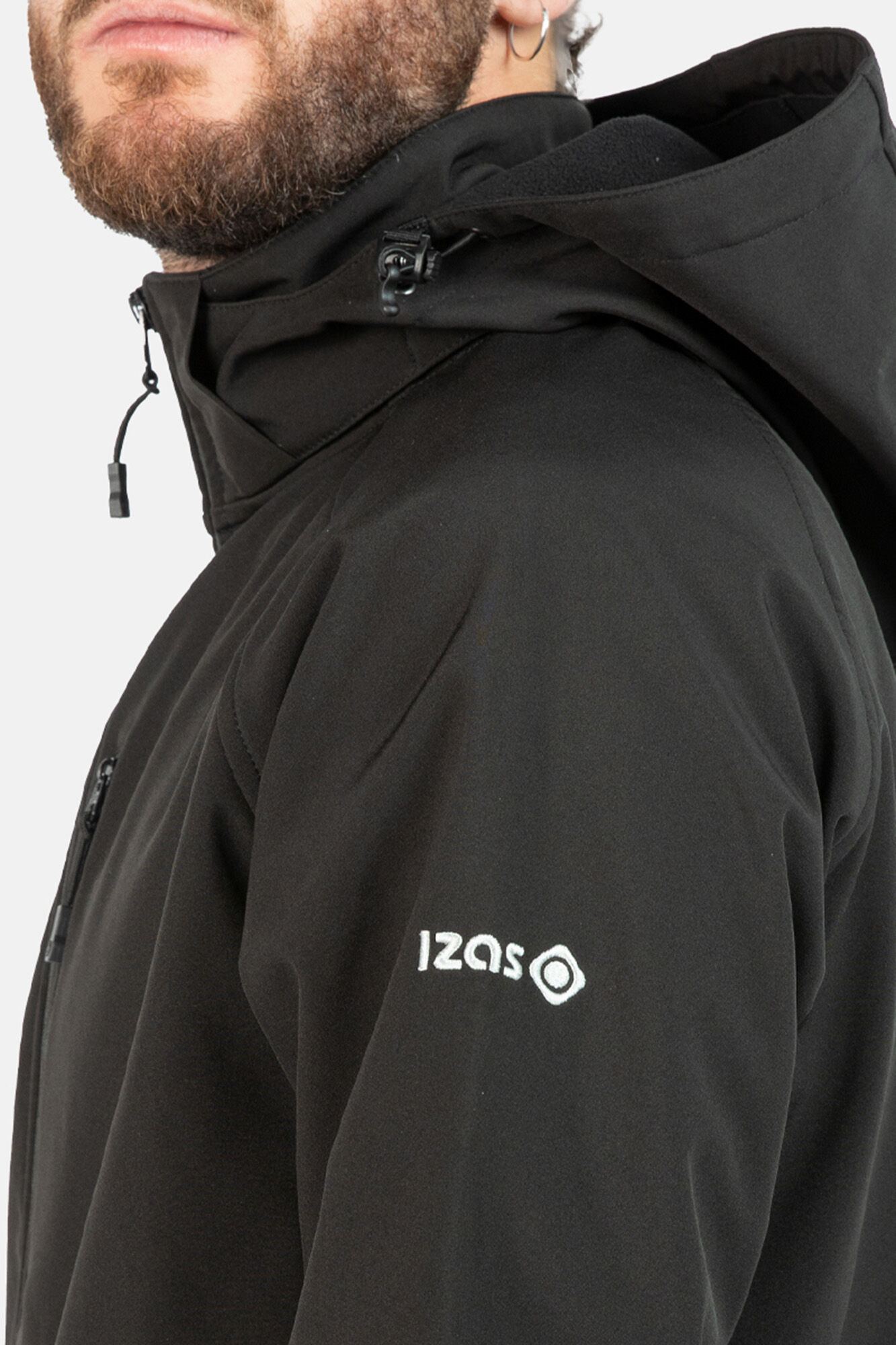 Jaqueta corta-vento softshell Haiti - Preta