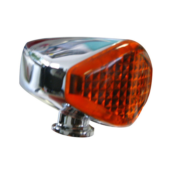 Dafy Moto - Mini Clignotant Winker Diamond Chrome / Orange