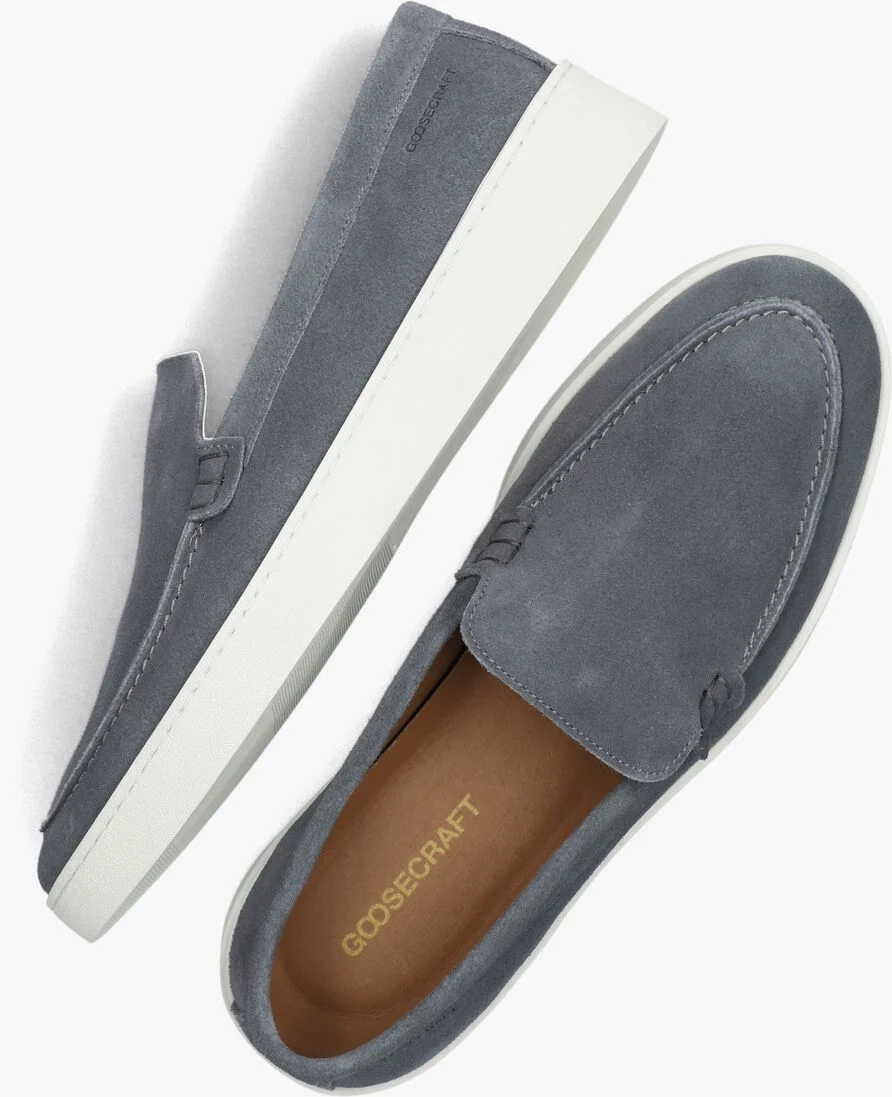 GOOSECRAFT blauwe goosecraft loafers bean