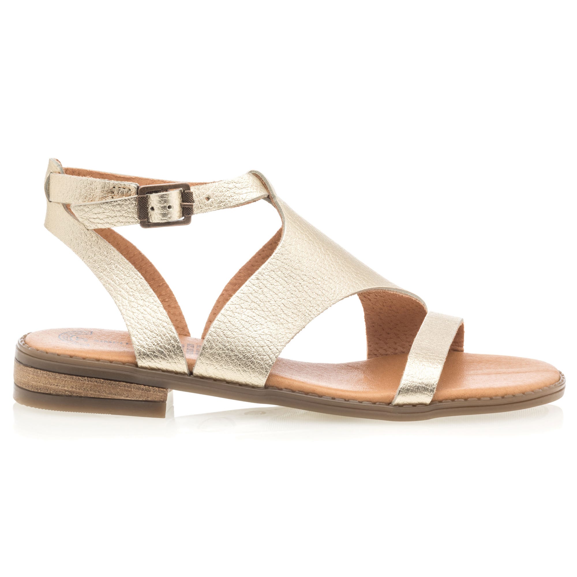 Sandales Femme en cuir or