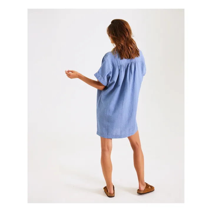Sacrécoeur Robe Otis Gaze de Coton | Bleu