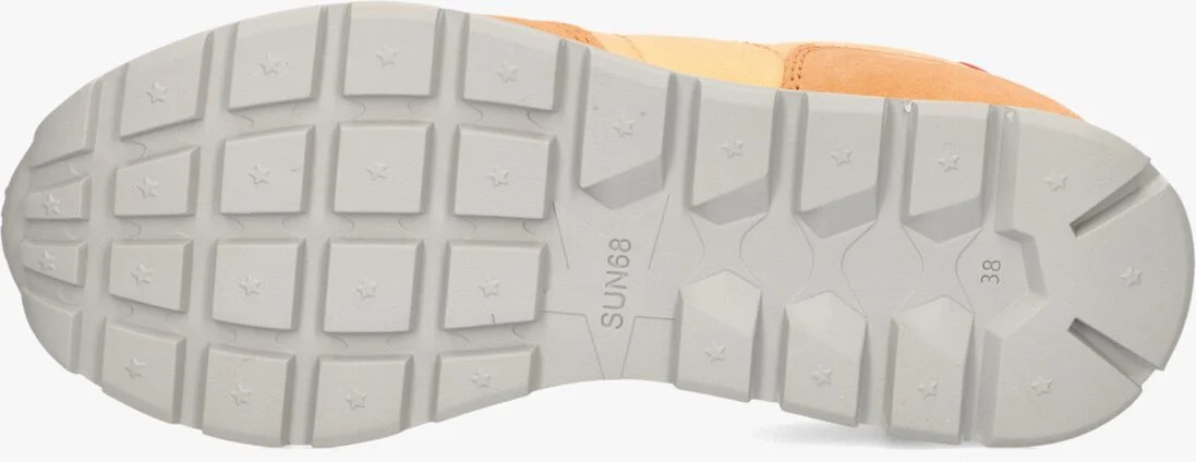 SUN68 oranje sun68 lage sneakers ally solid nylon