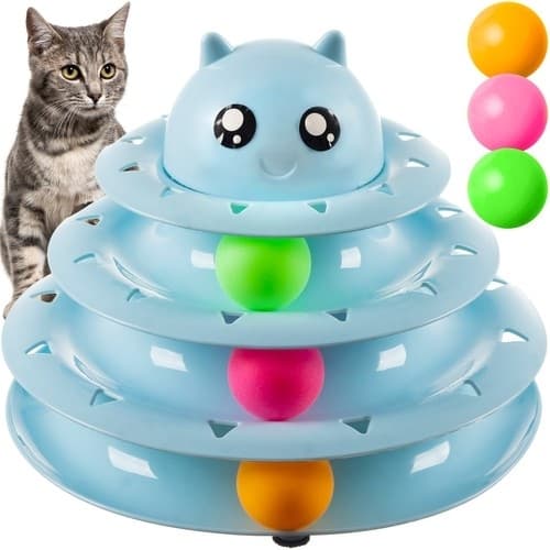 Katteleke - Aktiveringsball / Balltårn for katter