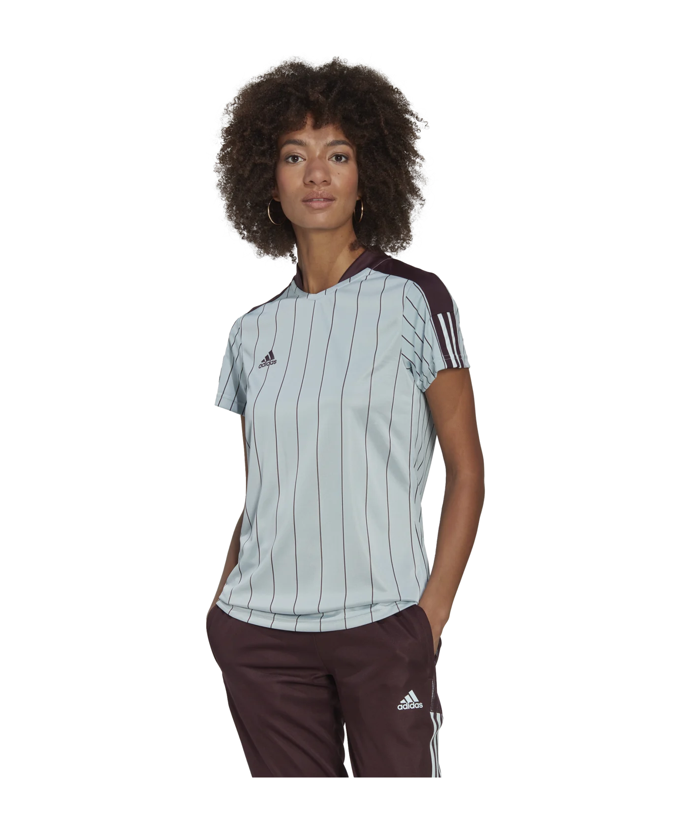 adidas Tiro Trainingsshirt Damen Blau Rot