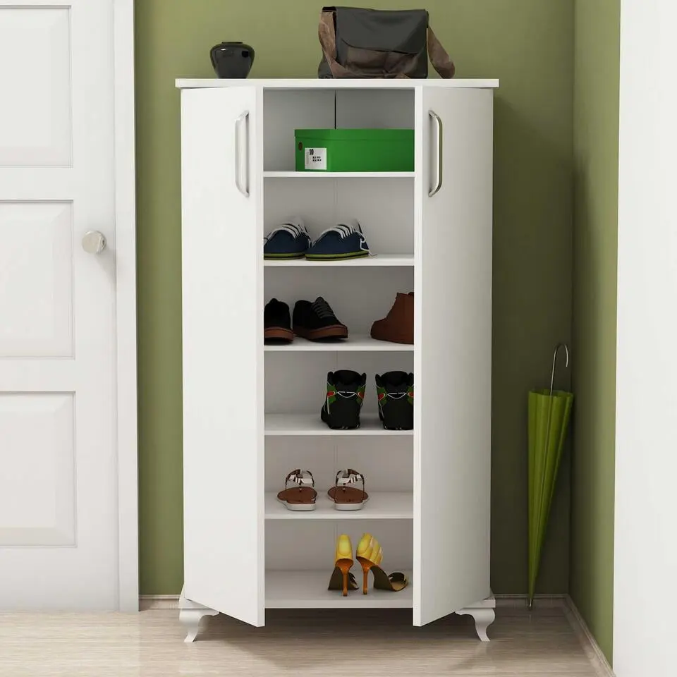 Emob Almaren Schoenenkast - 100% Melamine Gecoat - 18mm Dikte - Wit