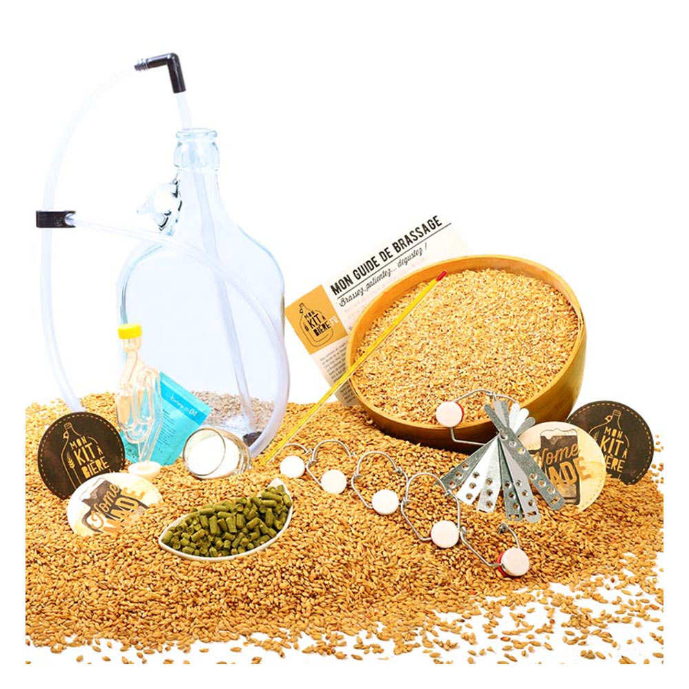 Kit complet de brassage artisanal de bière Ambrée - Pour 5L de bière