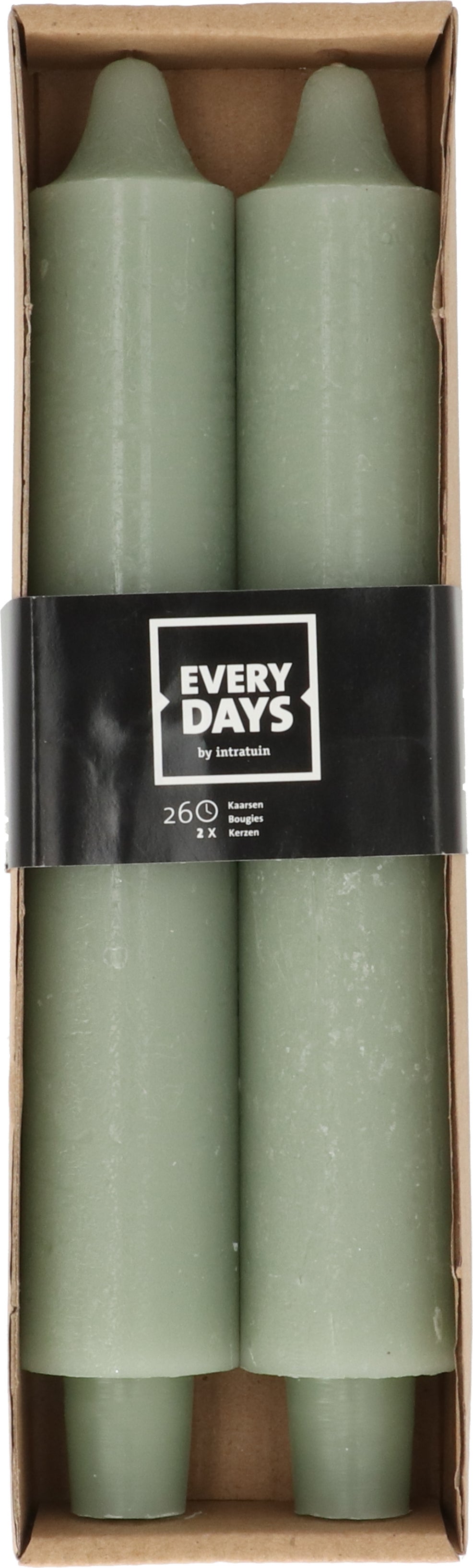 Everydays dinerkaars Rustiek licht groen 24 uur 2 stuks