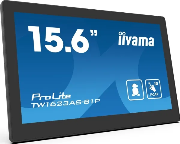 iiyama ProLite TW1623AS-B1P - Android PC - berøringspanel PC 1 RK3568 - RAM 4 GB - SSD - eMMC 32 GB - Cortex-A55 - Bluetooth 5.2 - Android 13 - skærm: LED 15.6