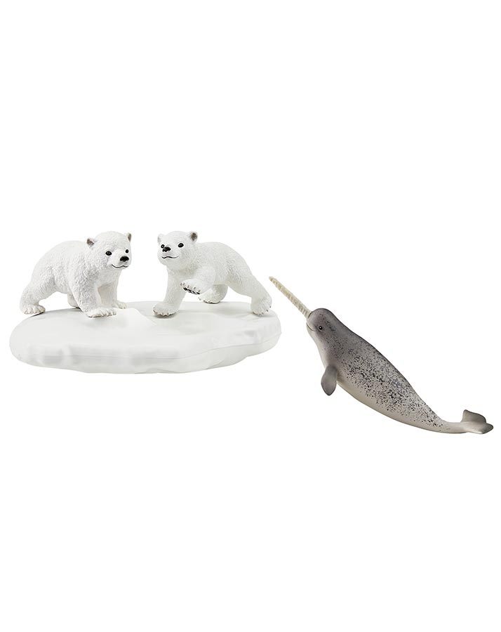 schleich® 42531 Wild Life – Eisbären-Rutschpartie