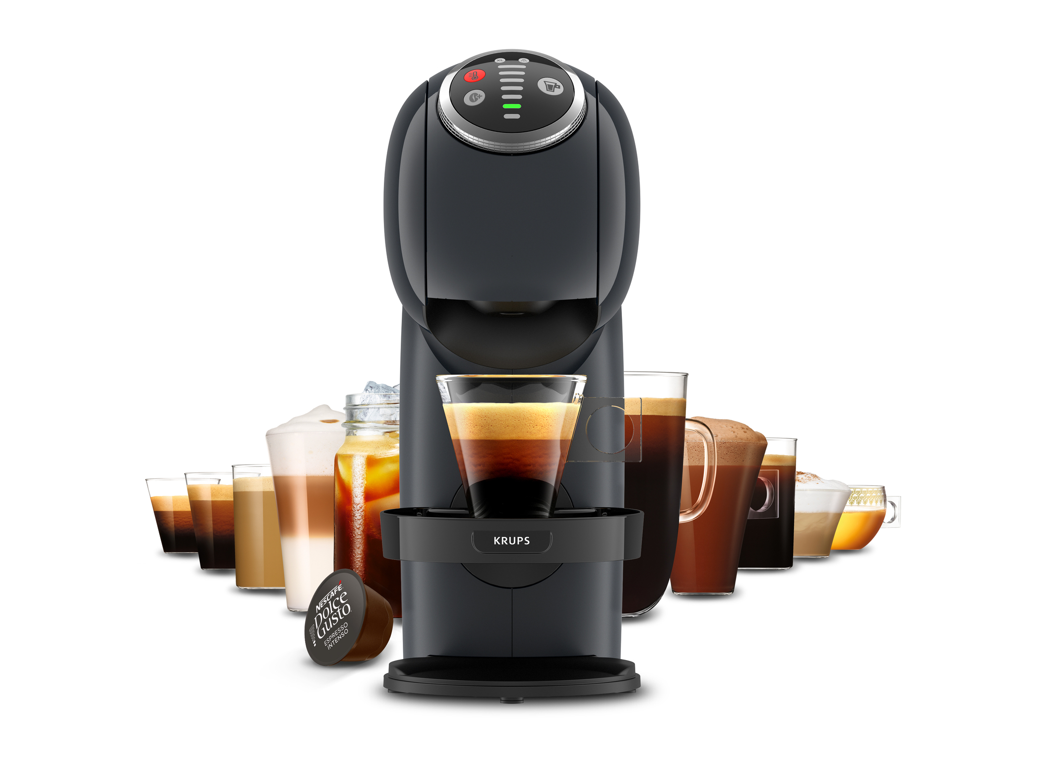MÁQUINA DE CAFÉ KRUPS NESCAFÉ DOLCE GUSTO GENIO S PLUS KP3408P16 - PRETA