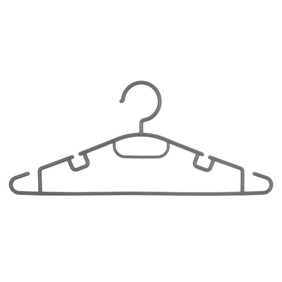 CINTRE PLASTIQUE GRIS X10 PIECES