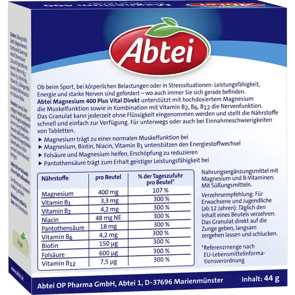 Magnesium 400 Plus direkt