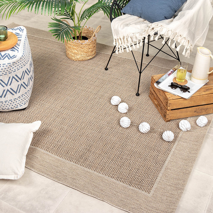 Jute buitenkleed - Fora Edge Naturel | De jute look!