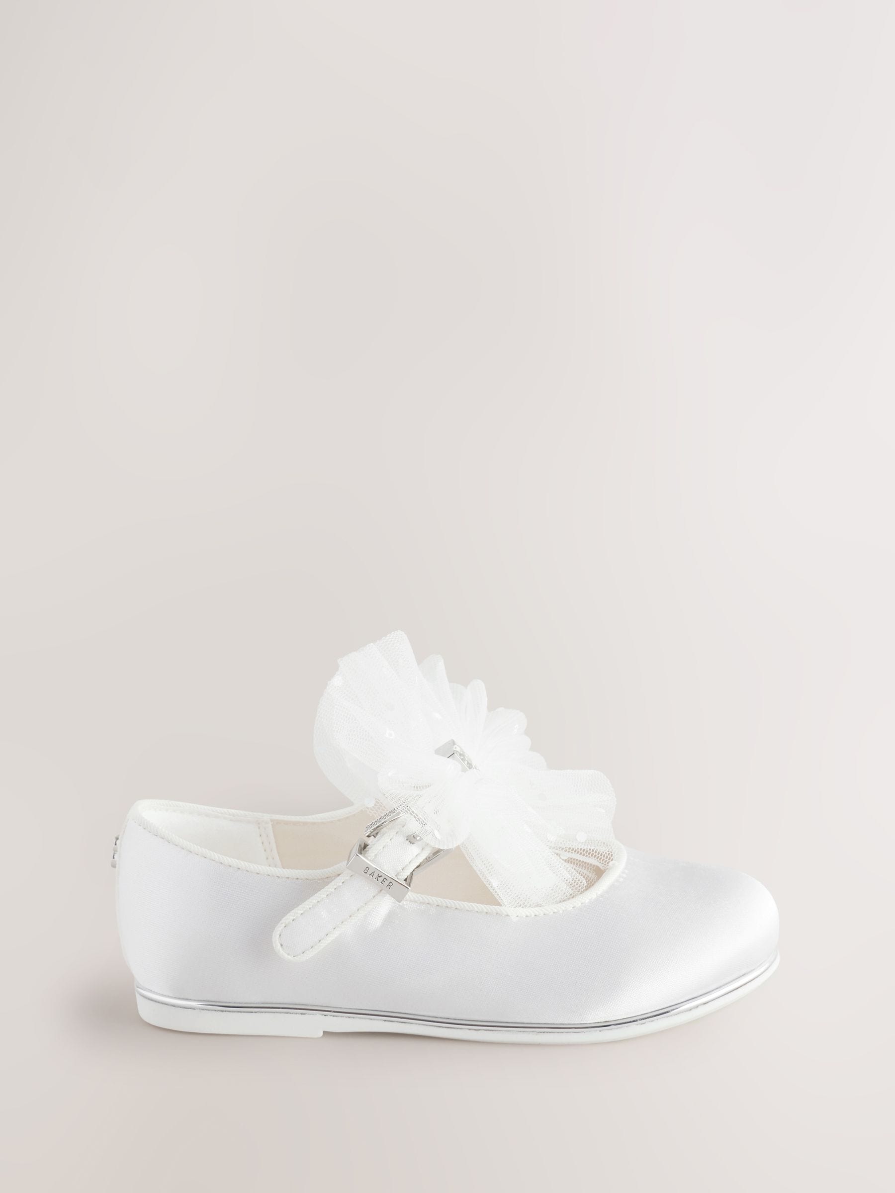 Wit - Baker By Ted Baker Mary Jane gelegenheidsschoenen met strik voor meisjes