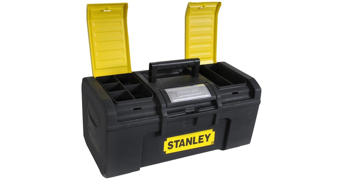 StanleyGereedschapskoffer met automatische vergrendeling gereedschapskist  (Geel/zwart)