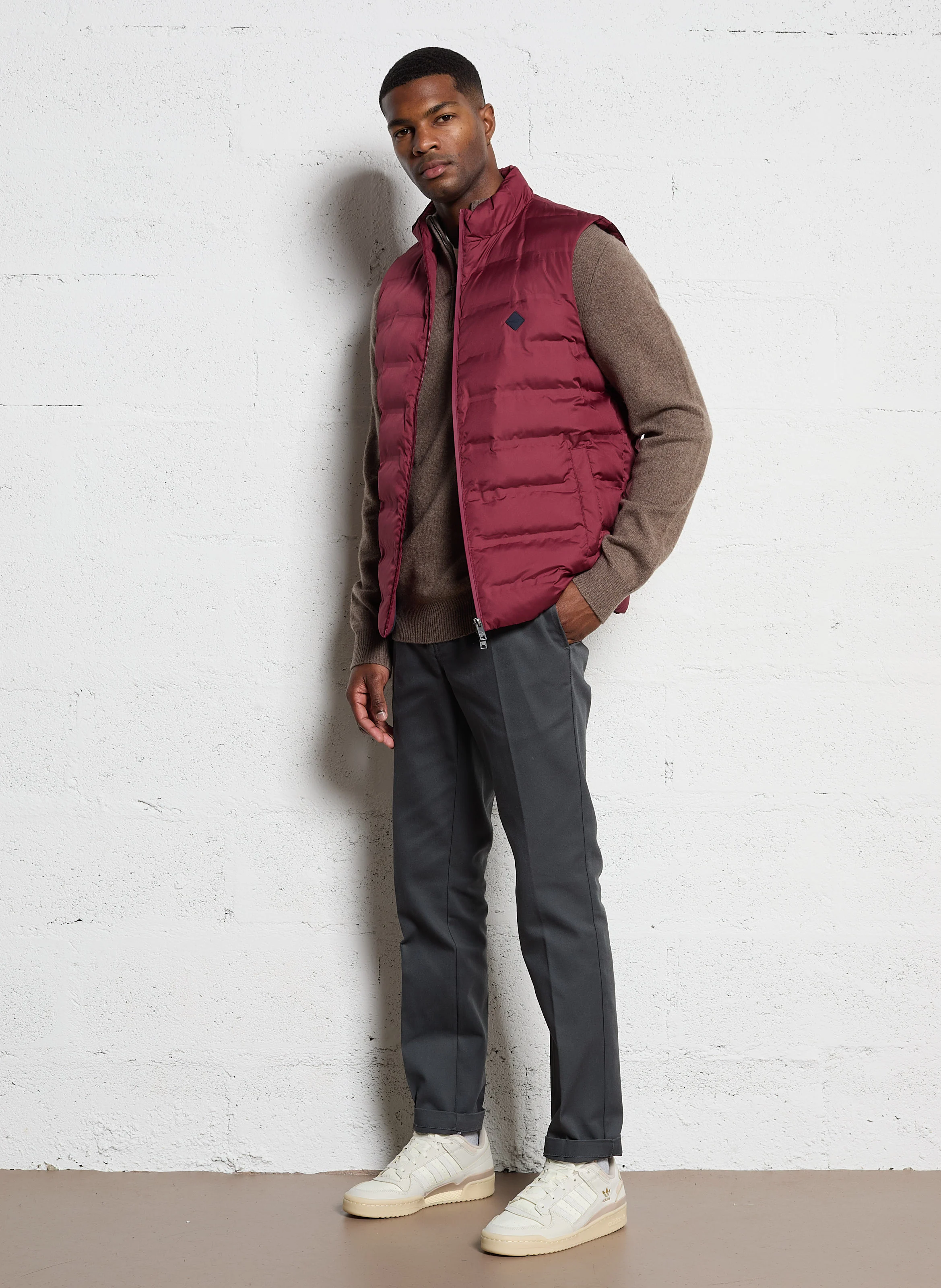 Doudoune droite| Rouge