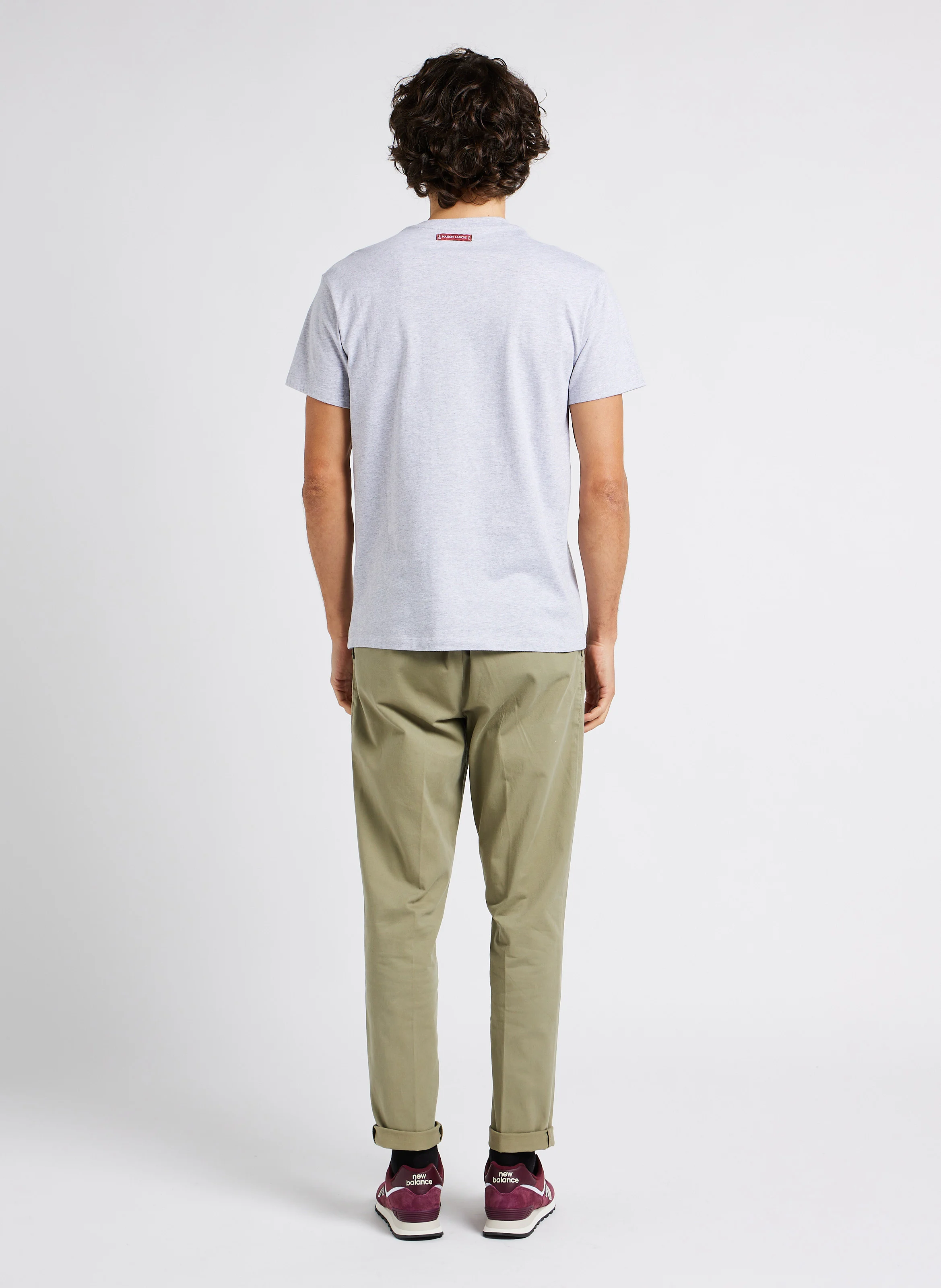 POPINCOURT SYLVESTER - Tee-shirt col rond à coton organique | Gris