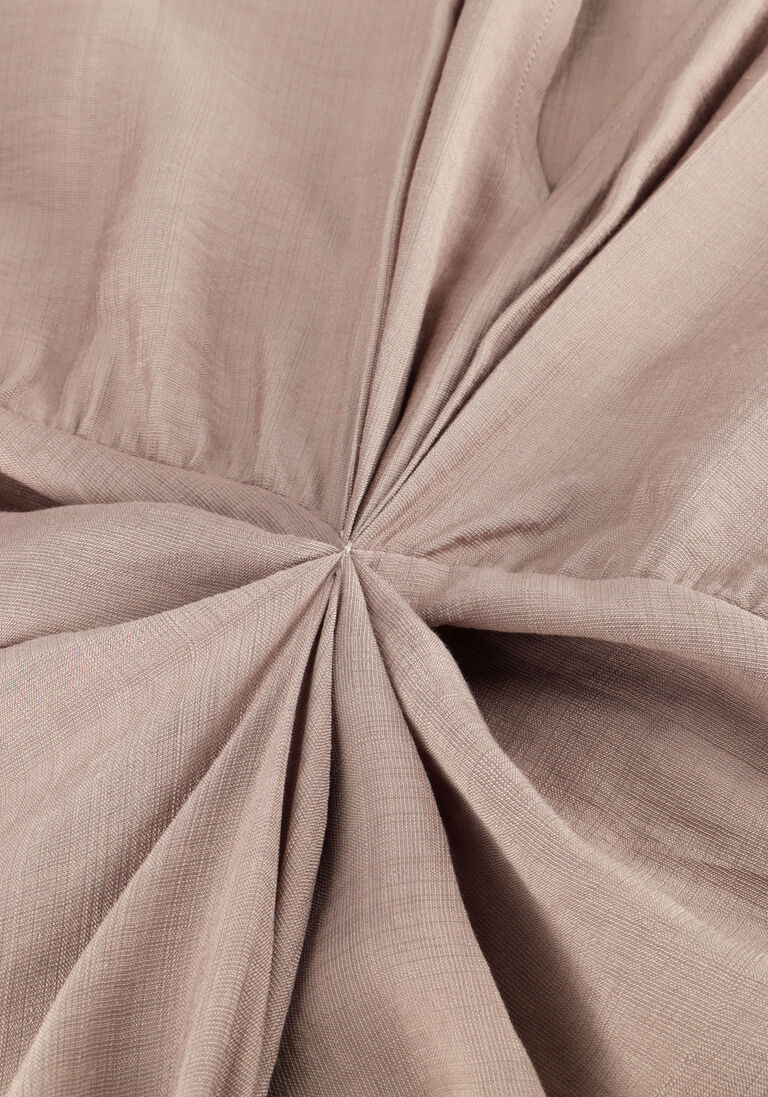 taupe co'couture maxi jurk heracc knot dress