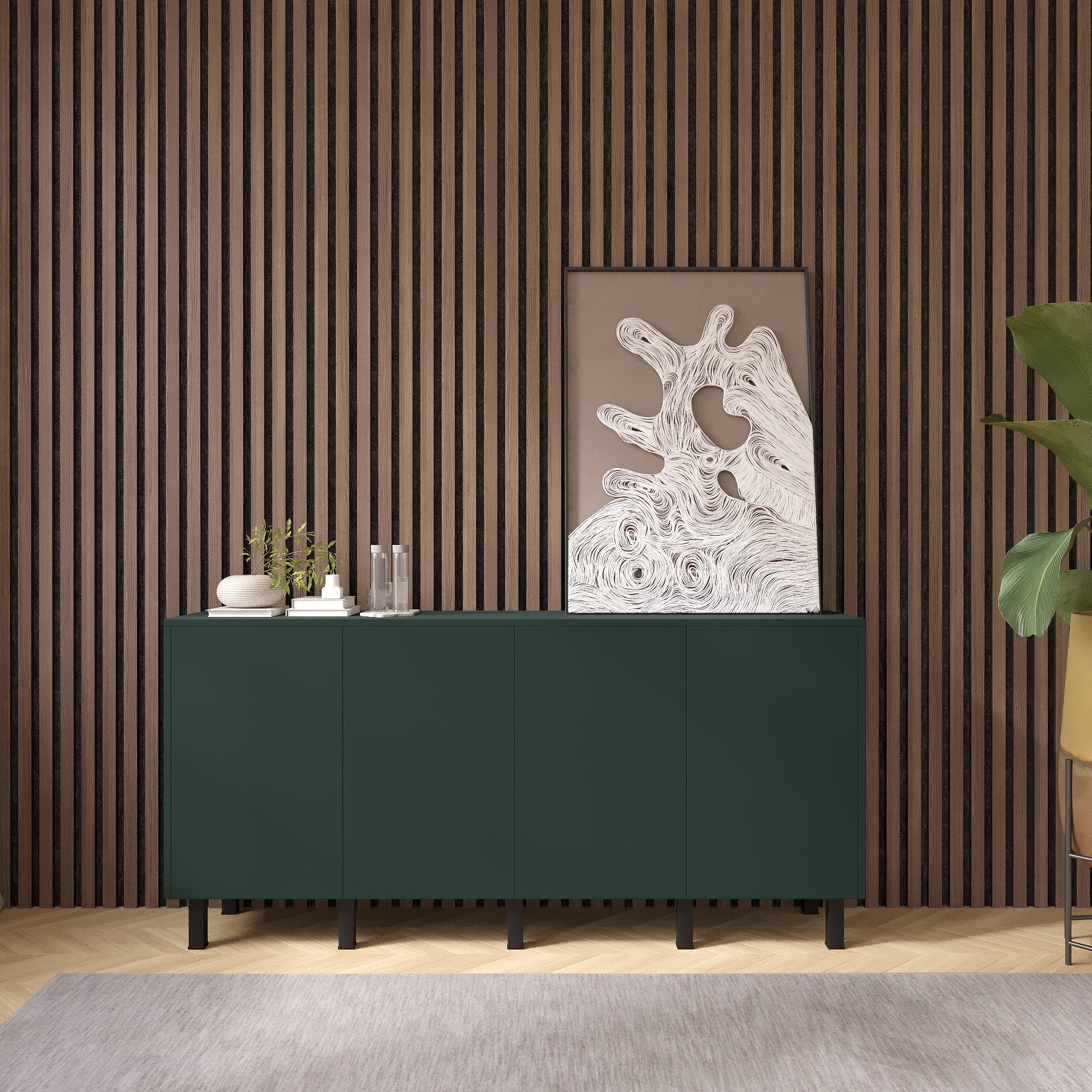 Artego Design Soft Pro Ayaya 183 cm Dressoir Groen