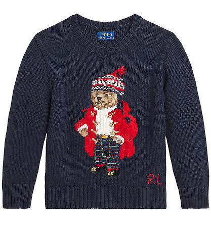 Polo Ralph Lauren Bluse - Strik - Navy m. R?d