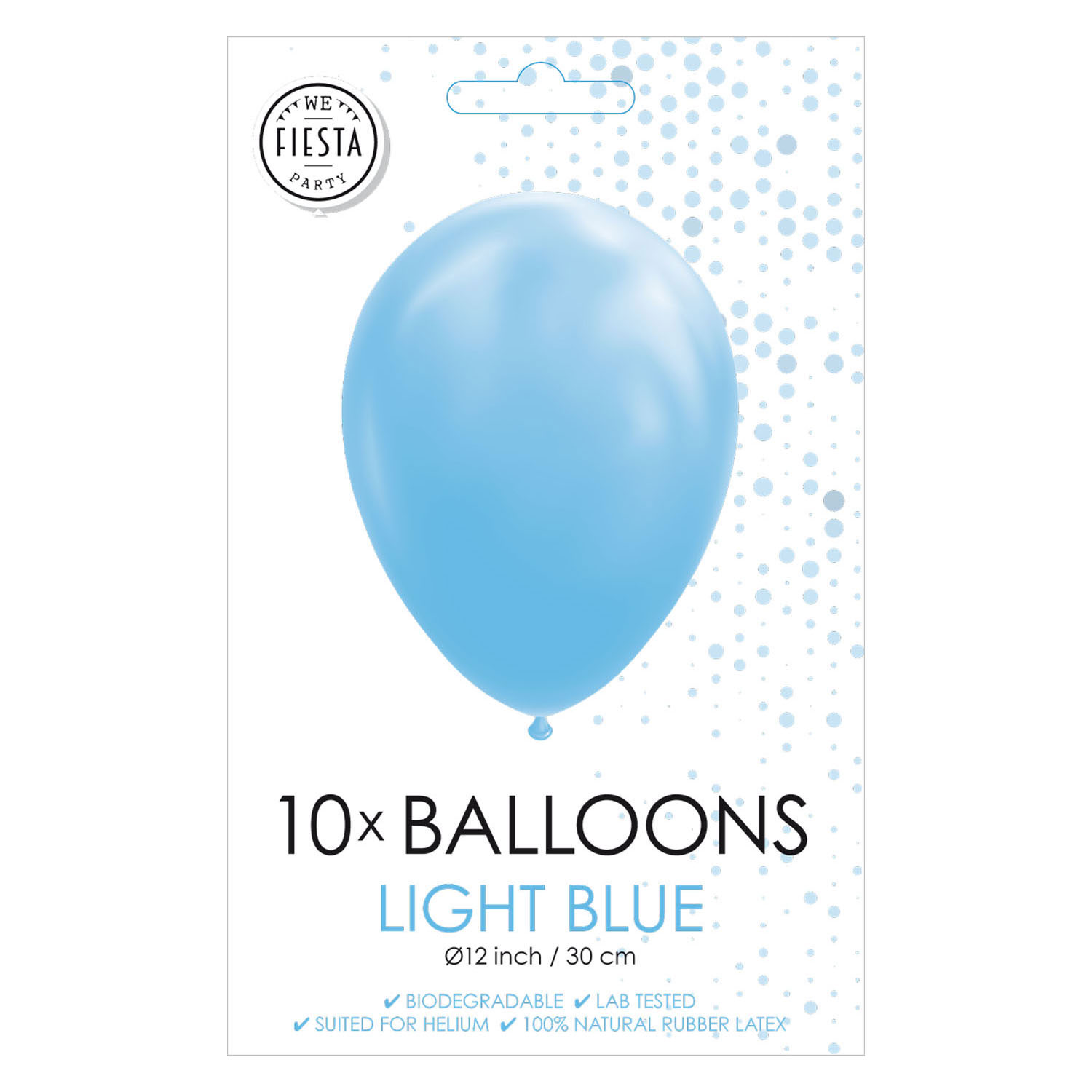 Ballonnen Lichtblauw 30cm, 10st.