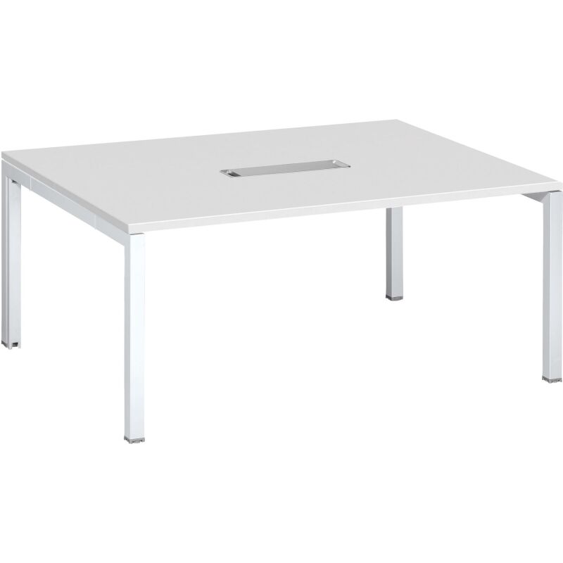 Table de réunion L 160 x P 120 cm piètement métal avec top access Arko