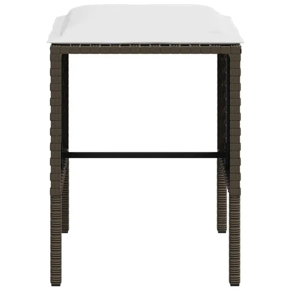 vidaXL - Tuinset - Bruin - Poly rattan - 5 stuks - Met kussens