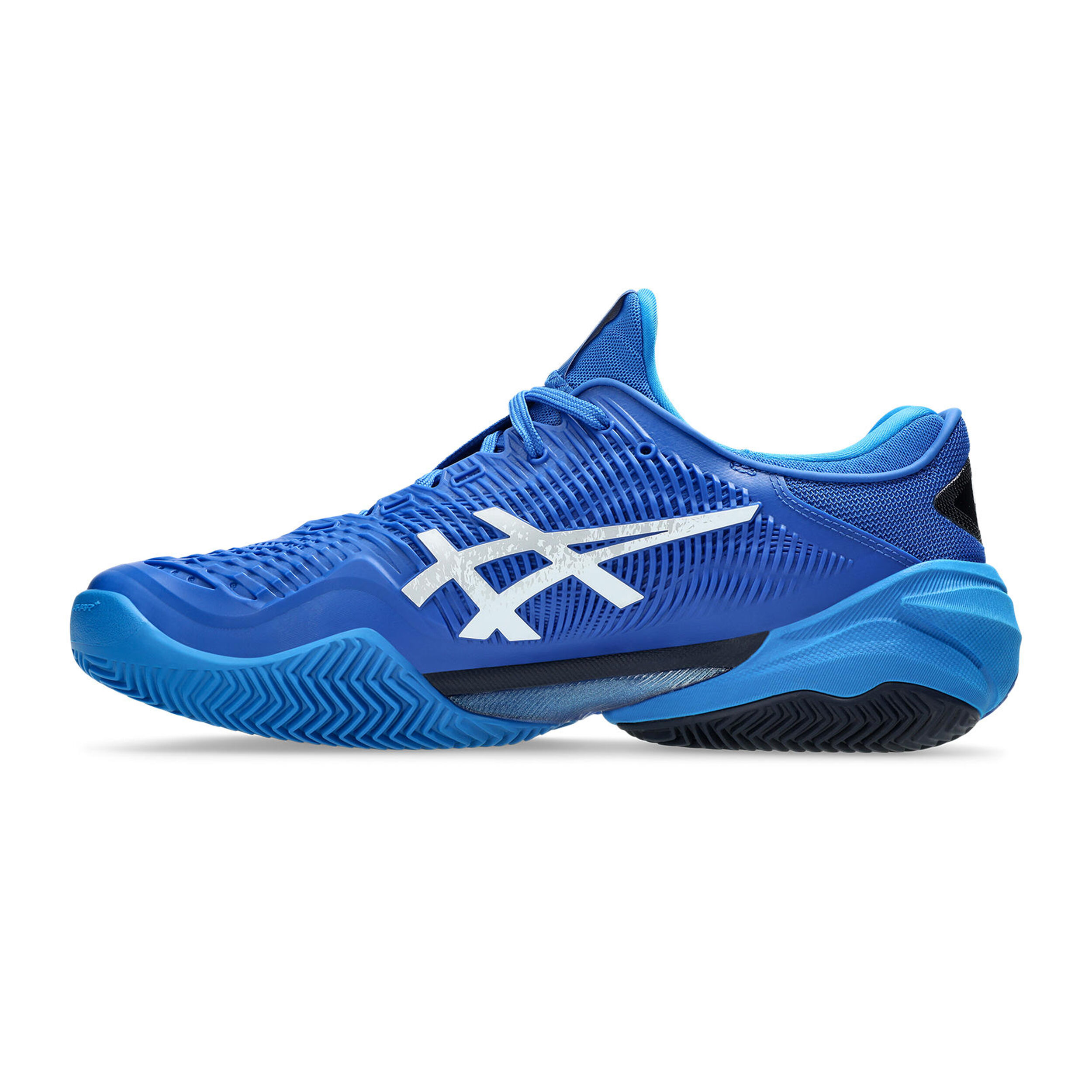 ASICS Court FF 3 Novak Chaussure Terre Battue Hommes - Bleu , Argent