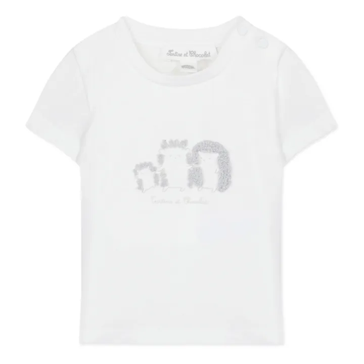Tartine et Chocolat T-Shirt Hérissons | Blanc