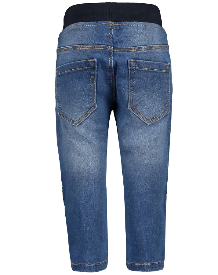 Schlupf-Jeanshose JOG FIT in blue denim