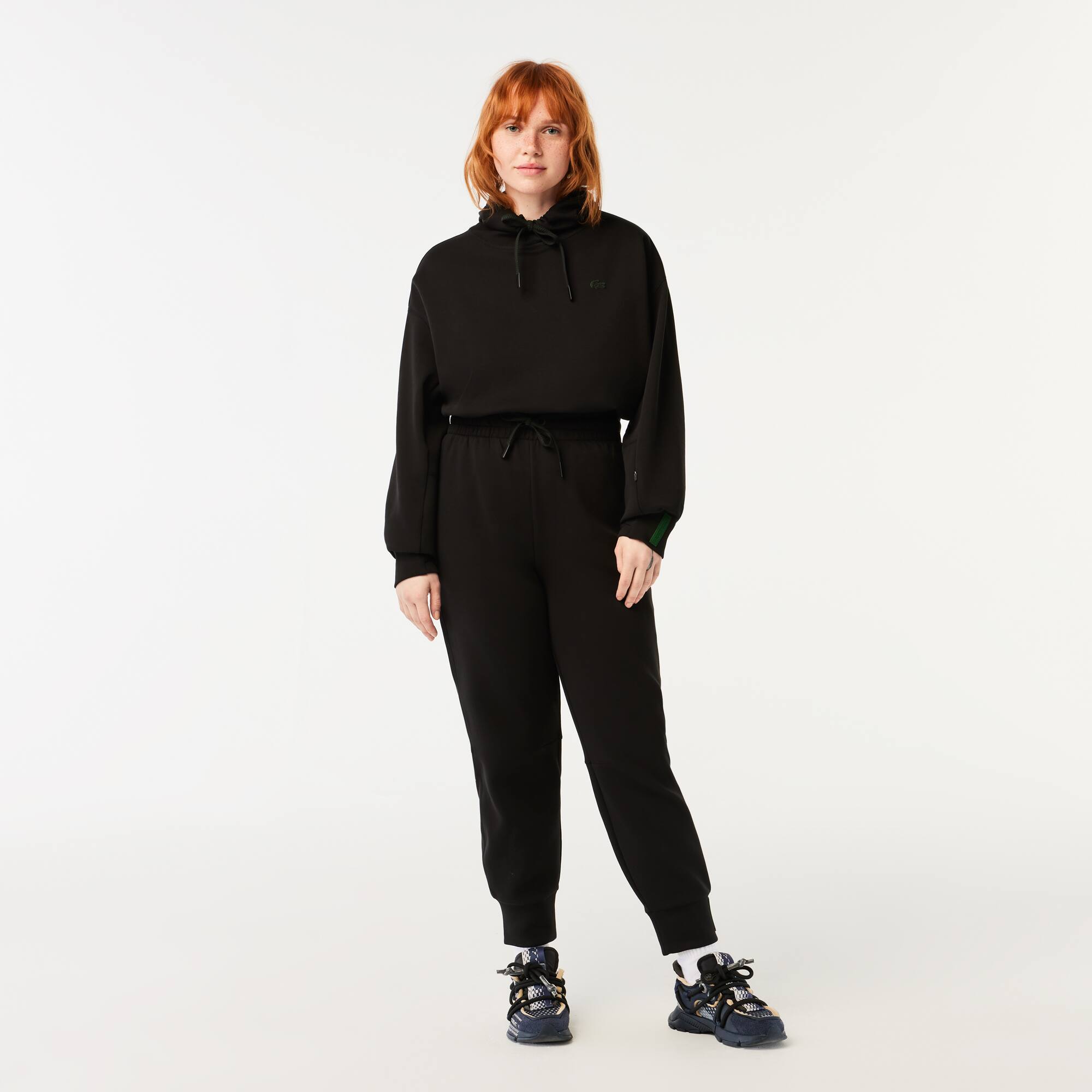 Damen LACOSTE Jogger Doppellagige Trainingshose Traningshosen - Schwarz - Lacoste - Damen