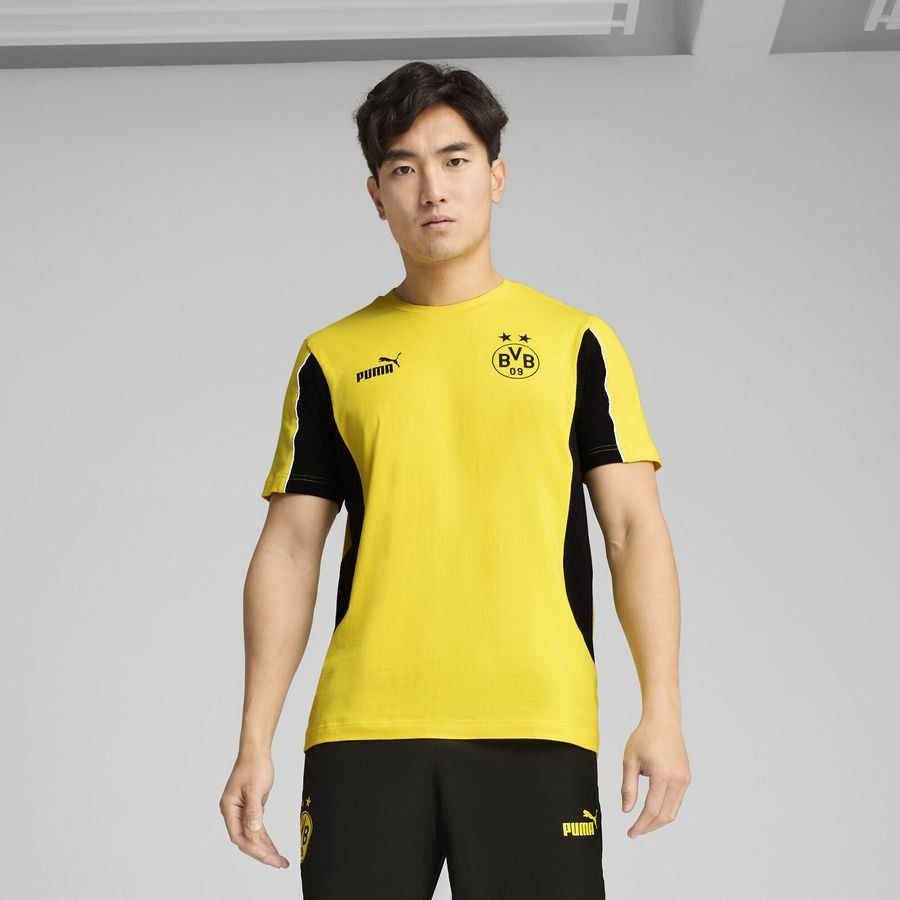 BVB ftblARCHIVE Tee Faster Yellow-PUMA Black