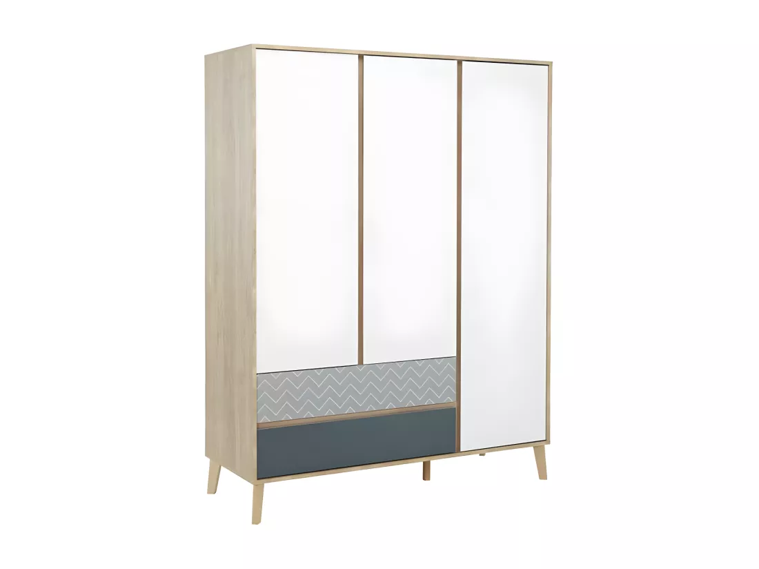 Chambre Adulte Complète (180*200) Chêne blond - ESMEY