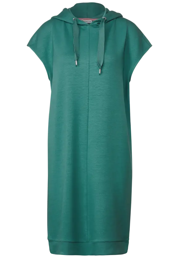 Langes Kapuzen Sweatshirt - lagoon green